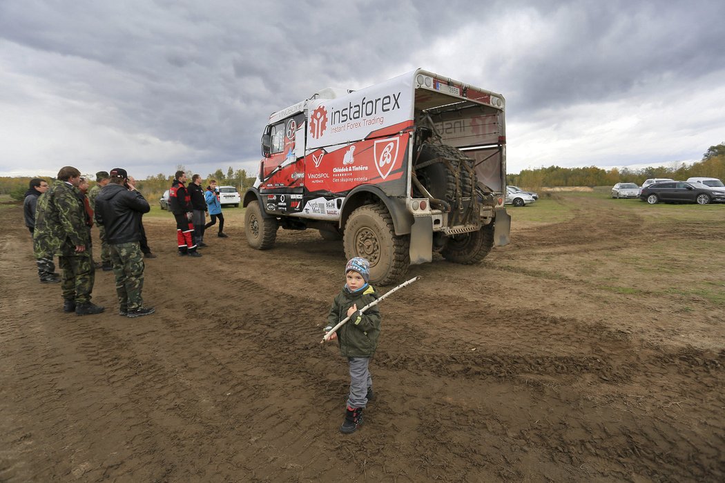 Aleš Loprais se chystá na další ročník Rallye Dakar v prostorách bývalého tankodromu v Pánově u Hodonína