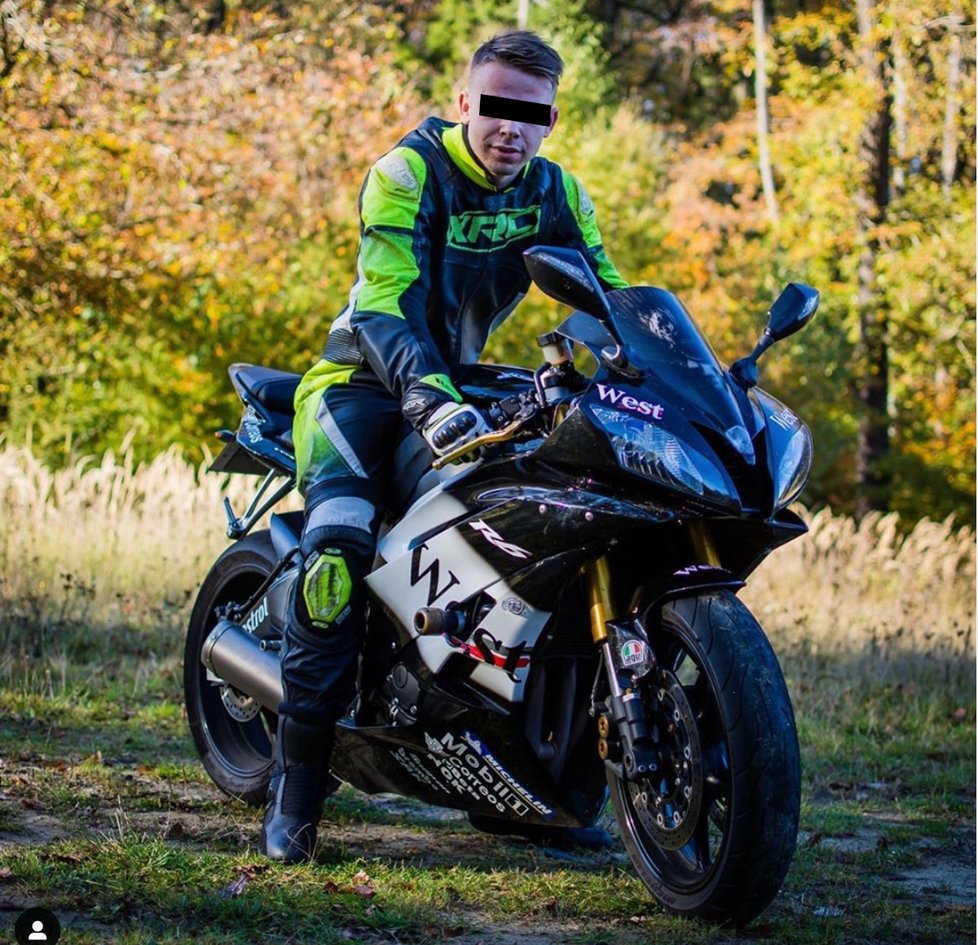 U Kroměříže zahynul mladý motorkář Dominik C. (21)