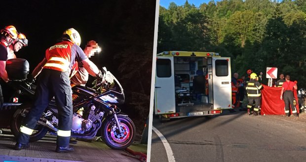 Nehodu na Vsetínsku nepřežila spolujezdkyně motorkáře.