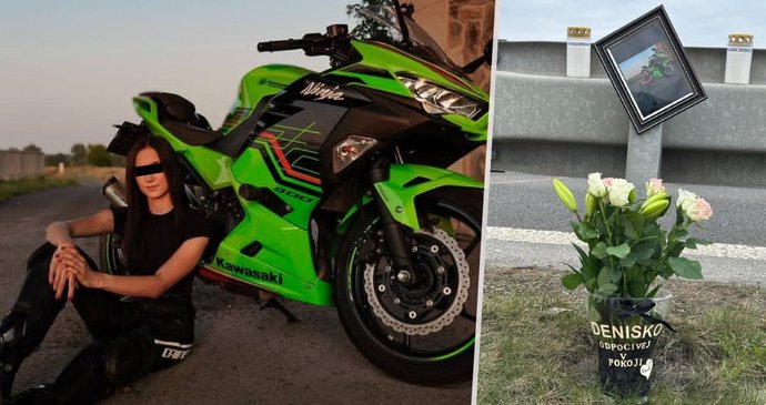 Při nehodě u města Dubá zemřela motorkářka Denisa.