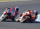 Andrea Dovizioso (04) byl letos pro Marqueze největším soupeřem