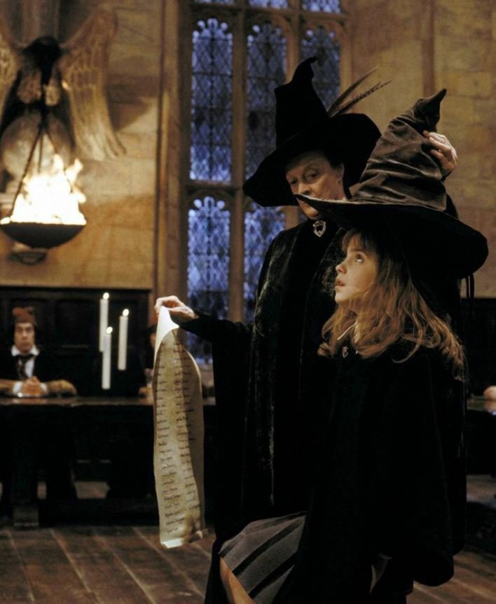 Moudrý klobouk ve filmové sérii Harry Potter
