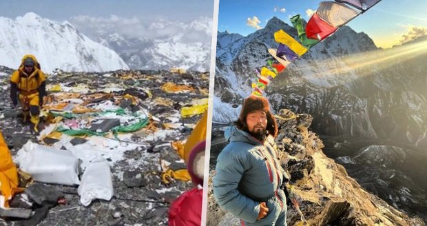 Smutný šerpa, který zdolal devětkrát Mount Everest: Horu hyzdí vložky, nádobí a další nepořádek! 