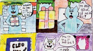 Vaše tvorba: Sářin komiks s Mourrisonem a narozeninami