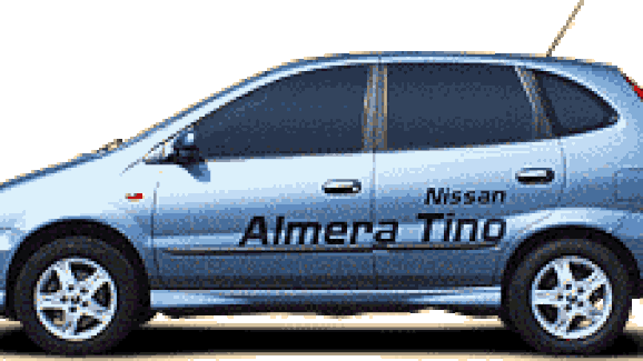 TEST Nissan Almera Tino 2.2 Di - velký motor za malou cenu (10/2001)