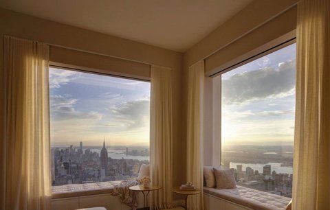 Nebeský luxus: Takhle vypadá byt ve výšce 400 metrů v New Yorku