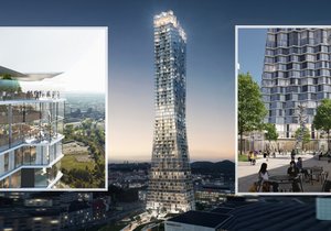 Nová podoba mrakodrapu Ostrava Tower. Budova bude po dokončení nejvyšší v republice.