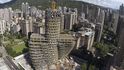 Nově budovaný mrakodrap v Tchaj-peji