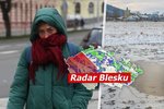 Mrazivé počasí v Česku (8. 1. 2024)