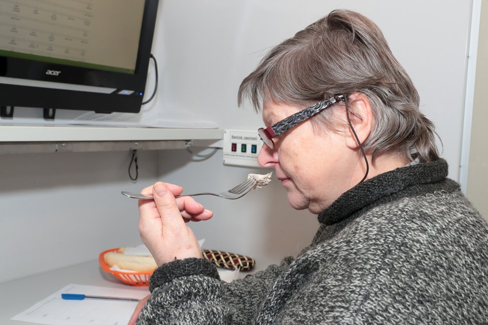 Spotřebitelé v laboratoři ochutnávali vzorky kuřecího masa.