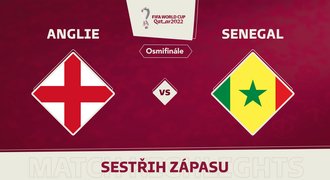 SESTŘIH: Anglie - Senegal 3:0. Albion na Francii, sen žije. Trefil se i Kane