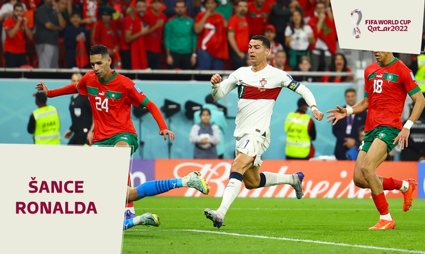 Maroko – Portugalsko: Ronaldo mohl v závěru vyrovnat, vychytal ho Bunú