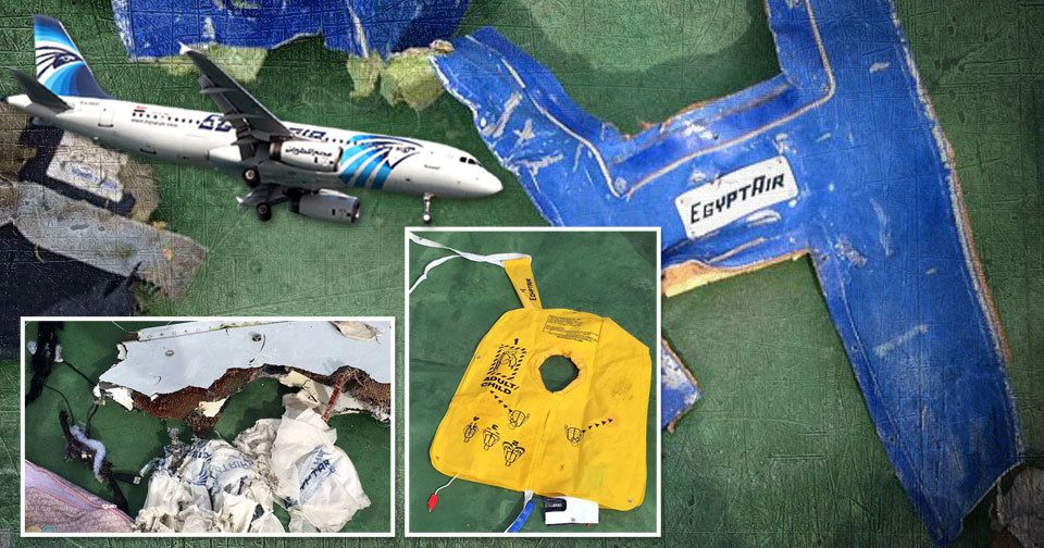 První foto trosek havarovaného letounu společnosti Egyptair.