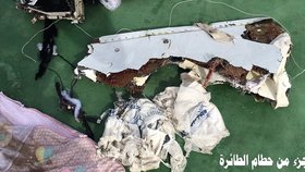 První foto trosek havarovaného letounu společnosti Egyptair