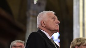 Slavnostní mše: Dominik Duka končí. Na snímku exprezident Václav Klaus (2.7.2022)