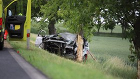 Tragická nehoda na Žďársku: Řidič dostal smyk a narazil do stromu, na místě zemřel