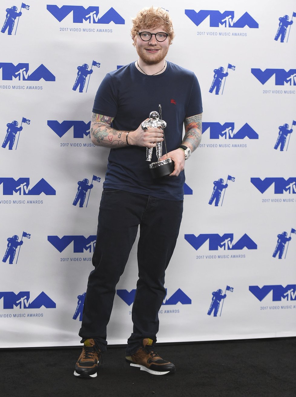 Zpěvák Ed Sheeran na předávání MTV Video Music Awards