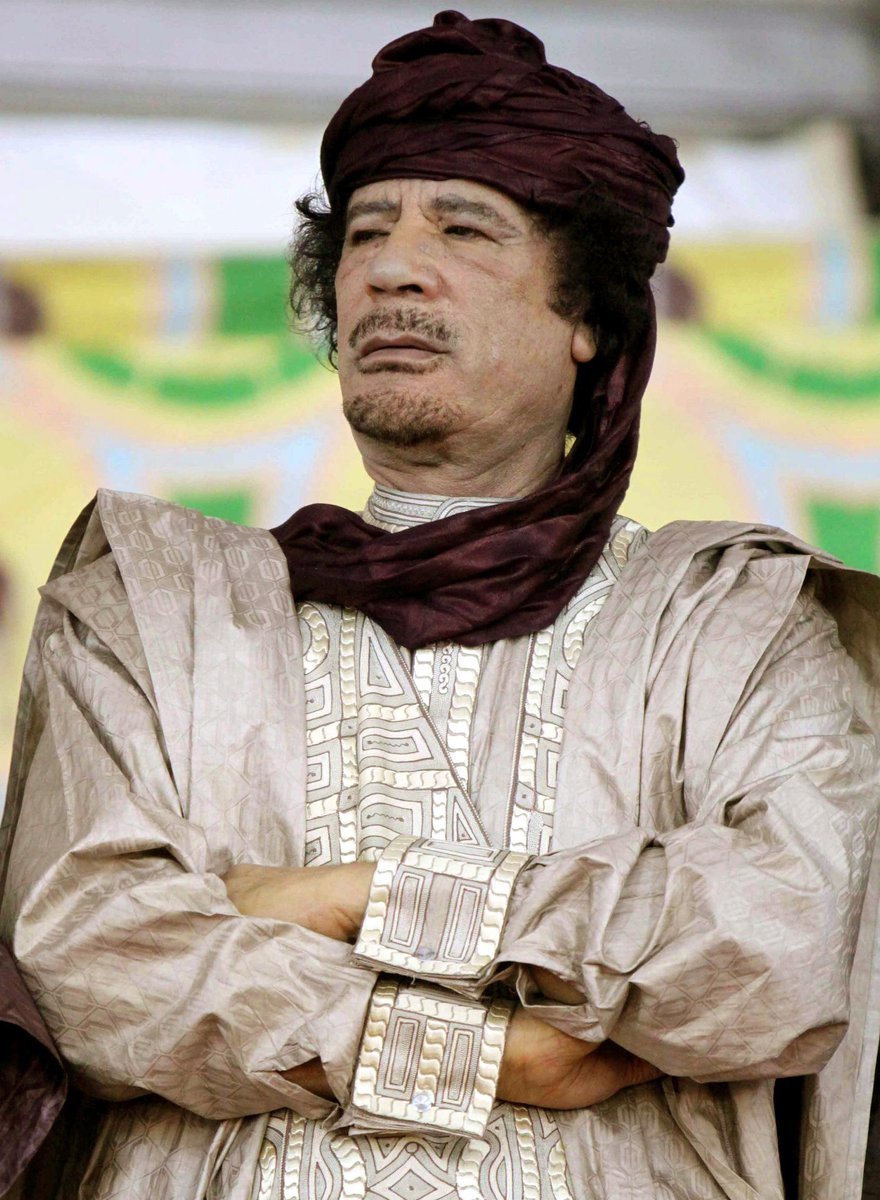 Muammar Kaddáfí v časech své slávy