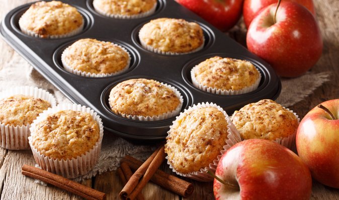 Jablečné muffiny se skořicí