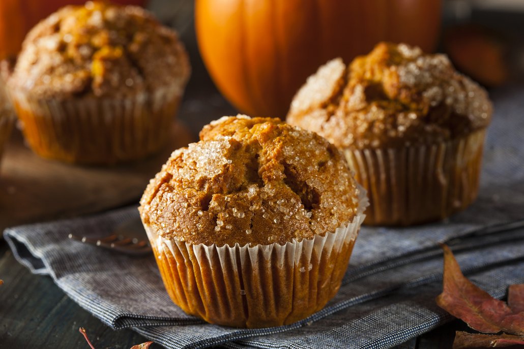 Dýňové pyré i dýňové koření využijete i do sladkých muffinů.