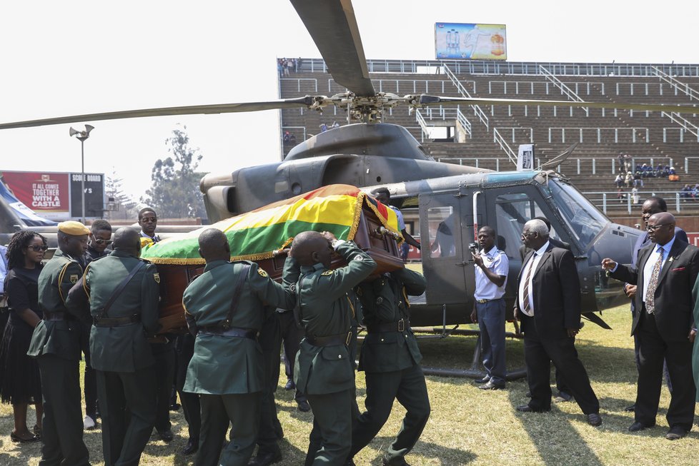 Pohřeb diktátora Mugabeho