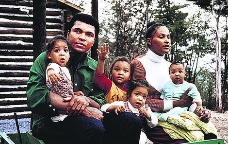 Muhammad Ali s rodinou...