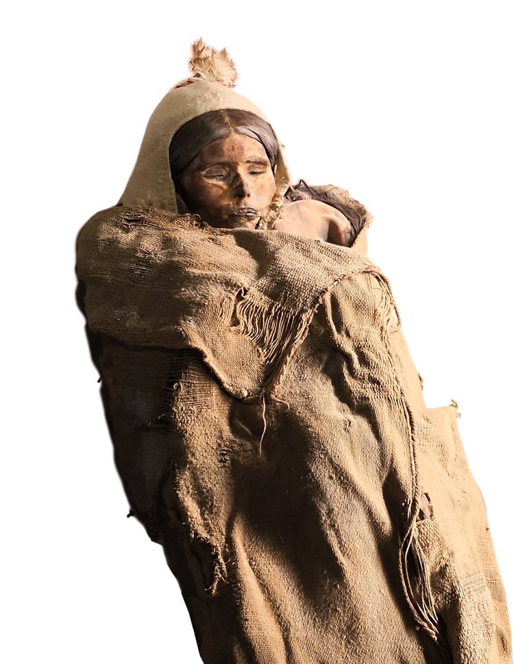 Další slavnou Tarimskou mumií je Kráska z Loulanu s vlasy měděné barvy