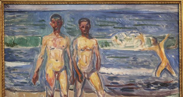 Jeden z nejdražších obrazů světa od Edvarda Muncha: Muži na břehu