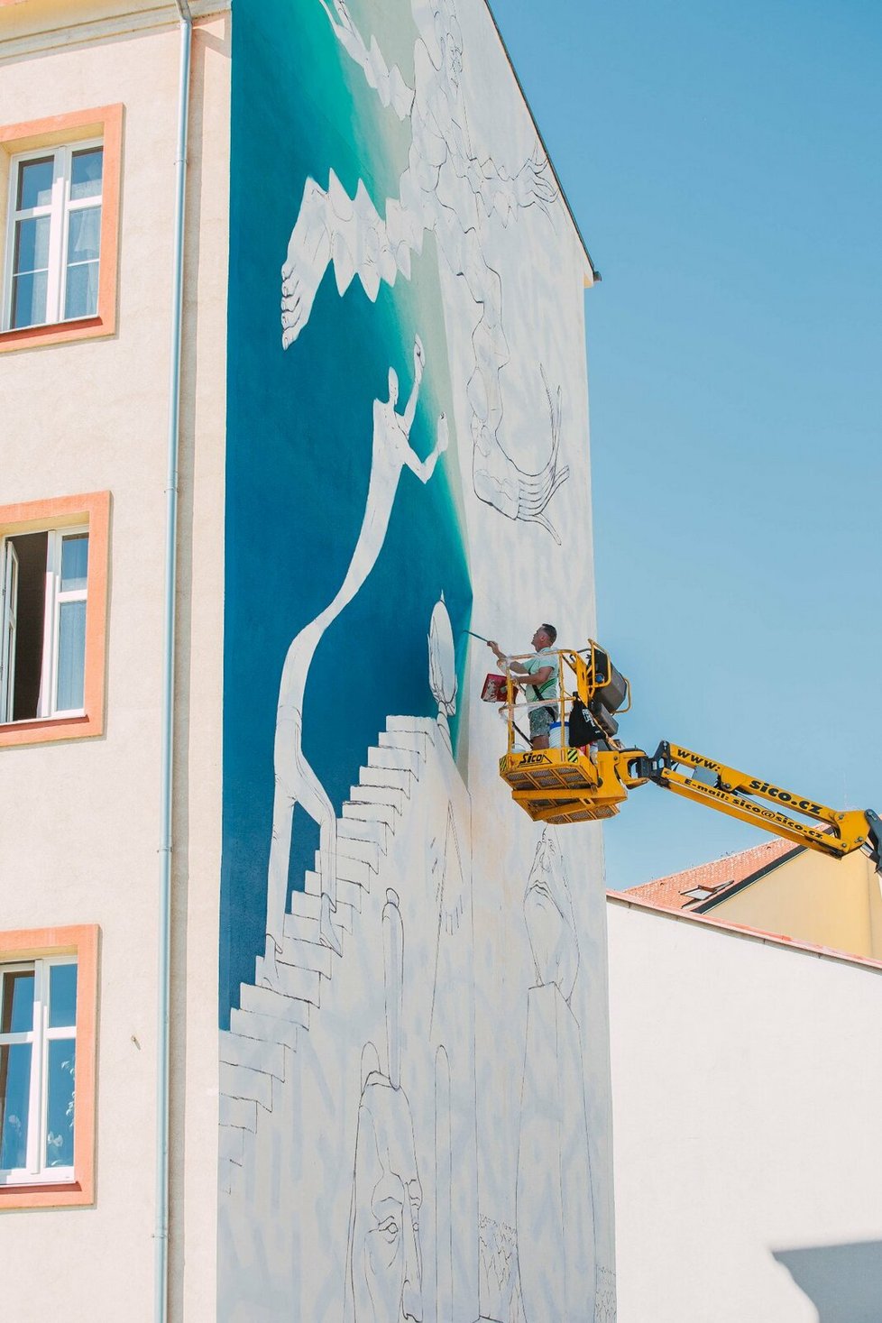 V Holešovicích vznikl nový mural, připomíná ruskou agresi na Ukrajině