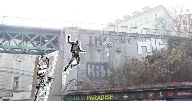 Nový mural na Žižkově připomene legendárního Péráka