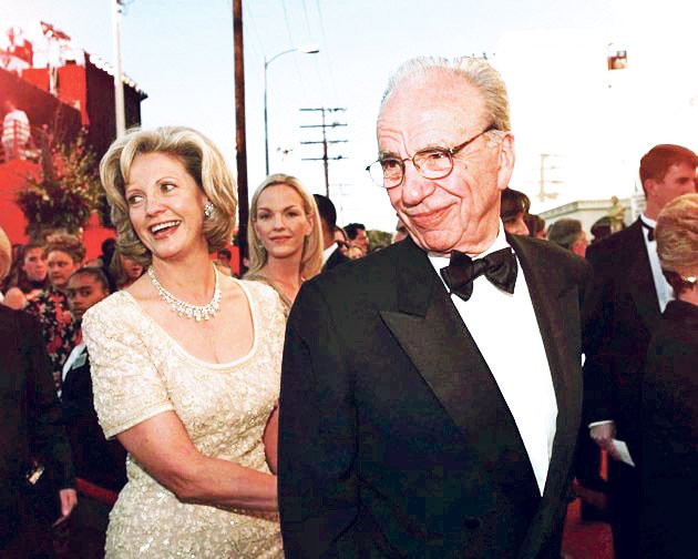 Anna Mannová s ex-manželem Rupertem Murdochem