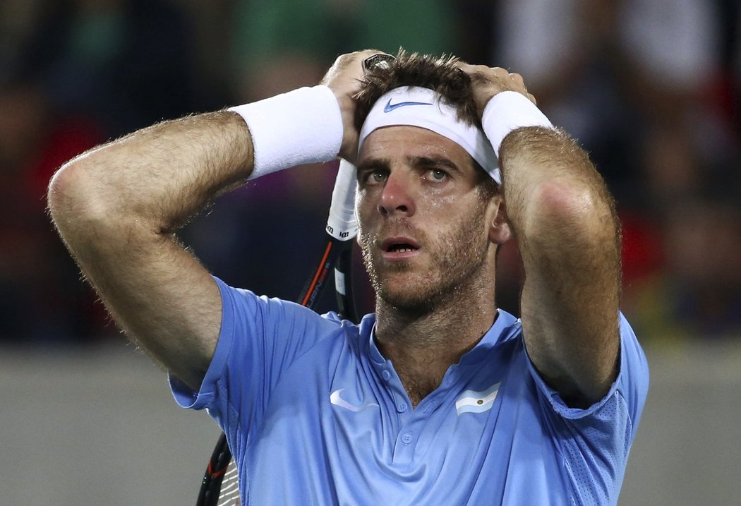 Argentinský tenista Juan Martín del Potro ve finále na Andyho Murrayho nestačil