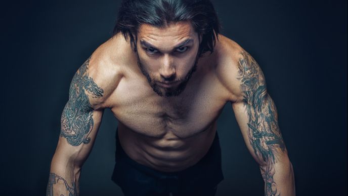 Strong bodybuilder Strong bodybuilder