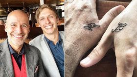 Honza Musil a přítel Jakub si nechali udělat stejné tetování.
