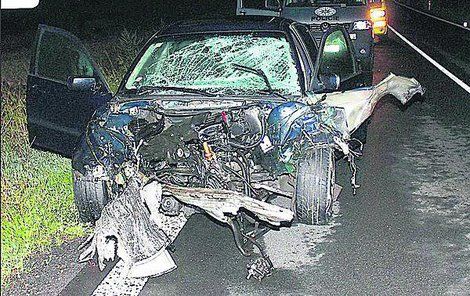 Takto dopadlo po nehodě BMW řízené Ukrajinkou (26).