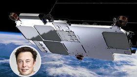 Satelit systému Starlink Elona Muska.