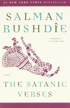 Kniha Salmana Rushdieho, vysloužil si tím "trest smrti" od muslimů.