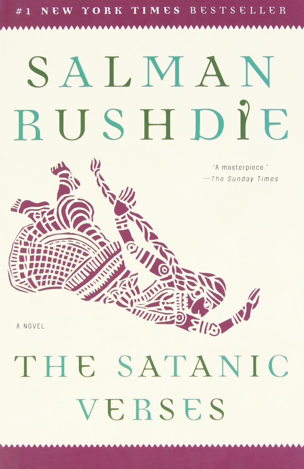 Kniha Salmana Rushdieho, vysloužil si tím &#34;trest smrti&#34; od muslimů.