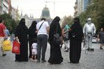 Muslimové pohybující se v Praze
