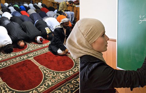 Muslimové v Česku: Ombudsmanka souhlasí se šátky, a teď...  Budou zakládat školy a oddávat?