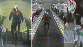 Šílenec sjel eskalátor do metra na stanici Můstek a skončil se zlomenou páteří