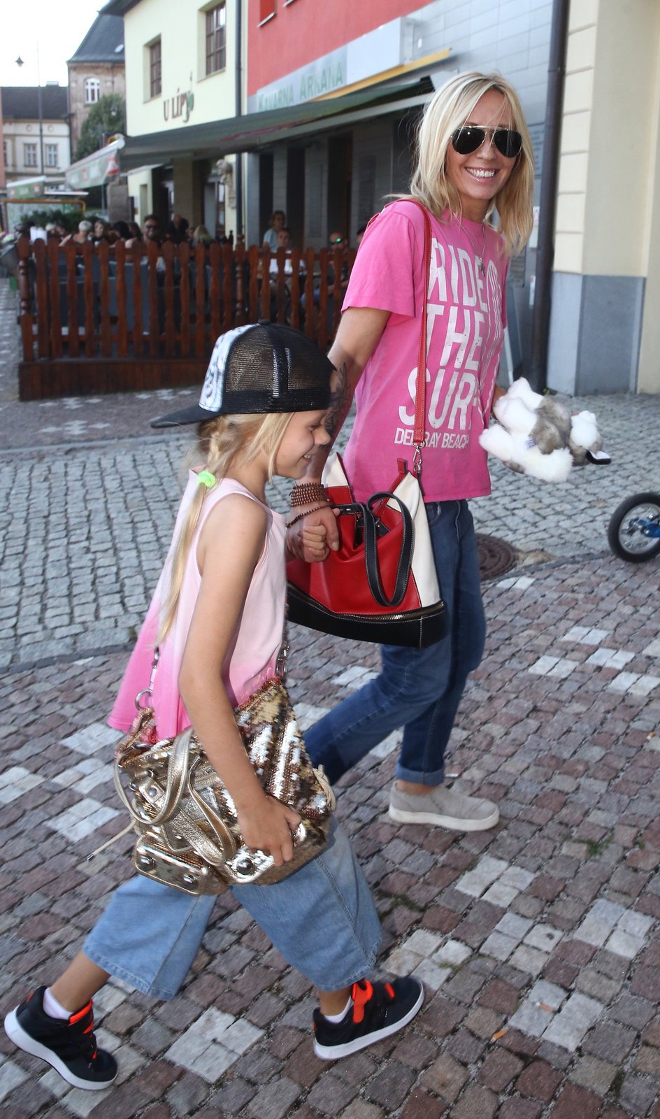 Tereza Pergnerová s dcerou Natálkou na Muži roku.