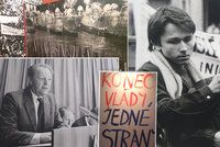 Z jedné strany těžkooděnci, z druhé rozvášněný dav. Muzeum navozuje atmosféru sametové revoluce