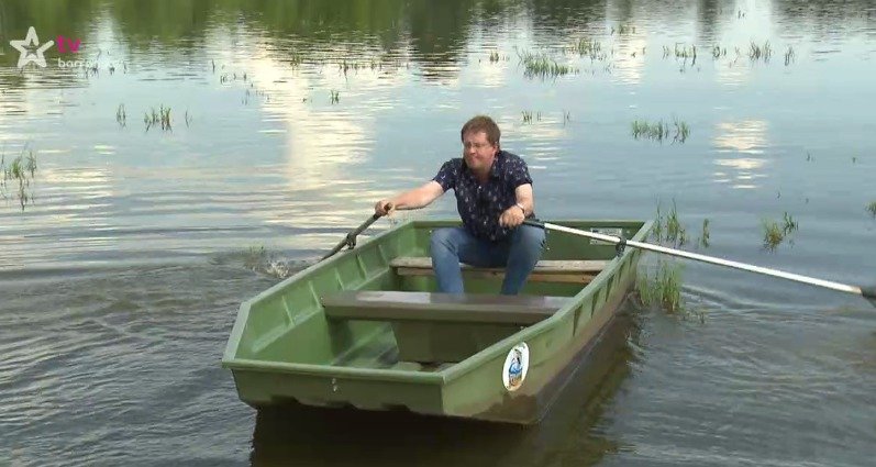 Aleš Cibulka na loďce