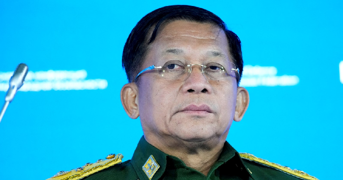 Min Aung Hlaing, vojenský velitel Myanmaru.