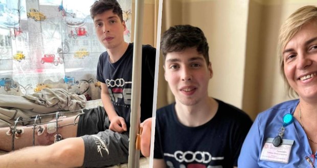 Mychajlo (17) pomáhal ukrajinským vojákům a málem přišel o nohu: Zachránila ho komplikovaná operace 
