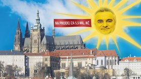 Hrad prodávám za hubičku proto, že jde o starý objekt, kde courá moc lidí a člověk nemá klid, napsal by Mynář asi do inzerátu...