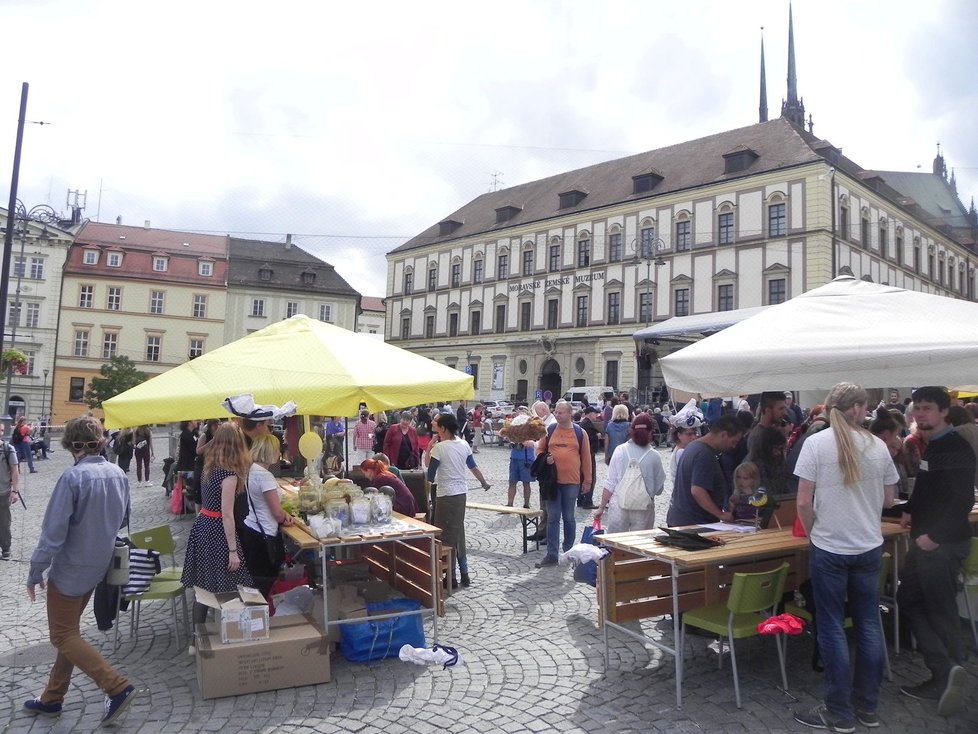 Sobotní oslavy na Zelném trhu