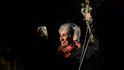 Na Hradčanském náměstí vystoupila světoznámá písničkářka Joan Baezová