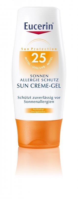 Eucerin Ochranný krémový gel na opalování SPF 25, 499 Kč, koupíte v síti lékáren